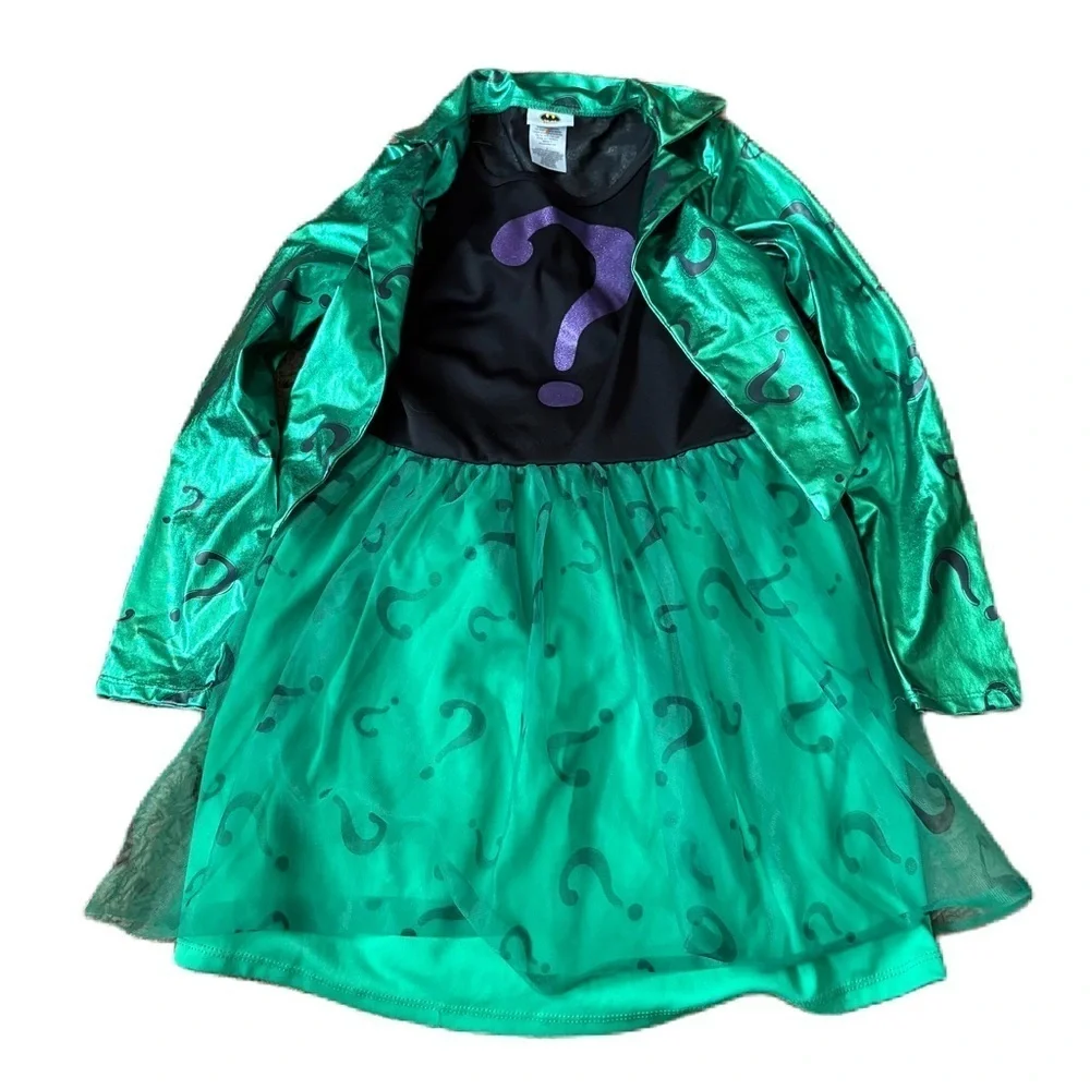 Batman Ridler’s Dress Costume Green Questionable Mark Large  Joker